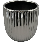 Topf ArgenT, silber, Keramik, 11x11x10 cm