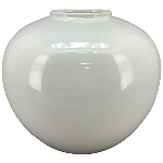 Vase Ivory, perlmutt, Keramik, 17x17x14 cm
