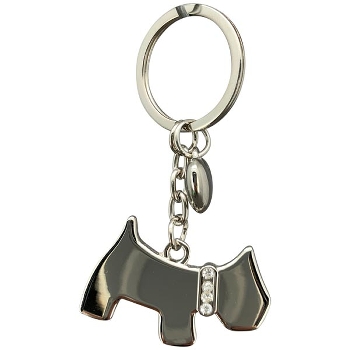 SchlüsselAnhänger Hund SuArt, silber, Metall, 4,7x0,5x8,1 cm