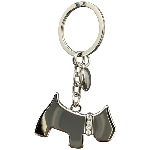 SchlüsselAnhänger Hund SuArt, silber, Metall, 4,7x0,5x8,1 cm