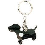 SchlüsselAnhänger Hund SuArt, silber, Metall, 5,9x0,5x8,5 cm