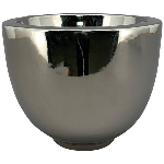 Topf ArgenT, silber, Keramik, 17x17x15 cm
