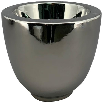 Topf ArgenT, silber, Keramik, 24x24x18 cm