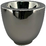Topf ArgenT, silber, Keramik, 24x24x18 cm
