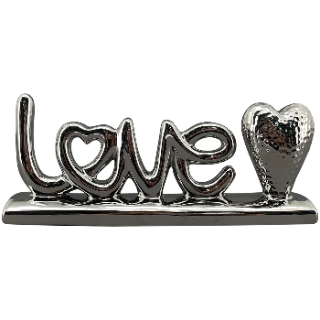 Love ArgenT, silber, Keramik, 25,5x4x10 cm