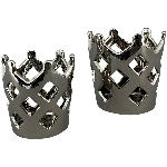 KronenWindLicht ArgenT, silber, Keramik, 10x10x10 cm