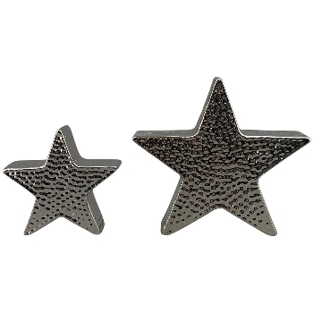 Stern ArgenT, silber, Keramik, 16x3x14 cm