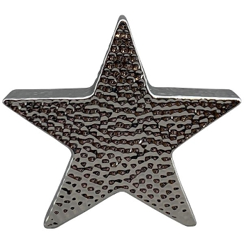 Stern ArgenT, silber, Keramik, 24x4,5x21,5 cm