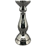KerzenHalter ArgenT, silber, Keramik, 10x10x23 cm