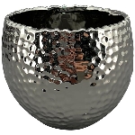 Topf ArgenT, silber, Keramik, 13x13x10 cm