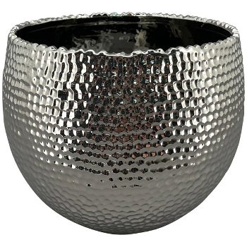 Topf ArgenT, silber, Keramik, 23,5x23,5x19 cm