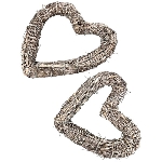 HerzKranz Willow, natur, Rattan, 30x30x6 cm