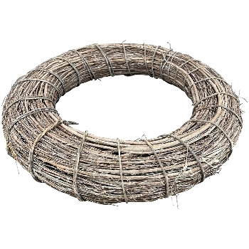 Kranz Willow, natur, Rattan, 50x50x10 cm