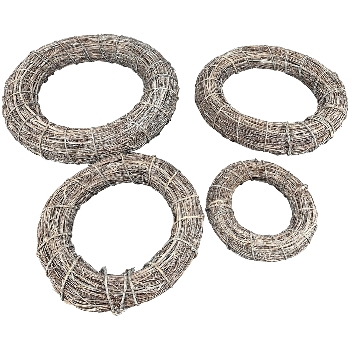 Kranz Willow, natur, Rattan, 50x50x10 cm