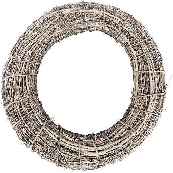Kranz Willow, natur, Rattan, 50x50x10 cm