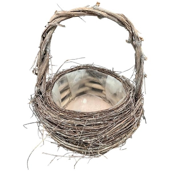 PflanzKorb Willow, braun, Rattan, 24x24x28 cm