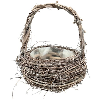 PflanzKorb Willow, braun, Rattan, 24x24x28 cm
