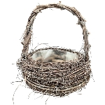 PflanzKorb Willow, braun, Rattan, 24x24x28 cm