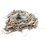 PflanzHerz Willow, braun, Rattan, 26x26x9 cm