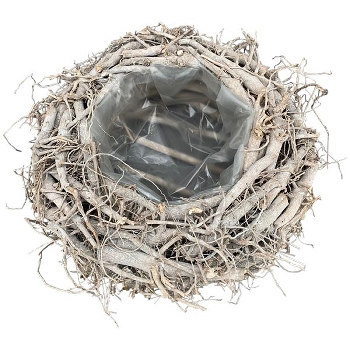PflanzKorb Willow, braun, Rattan, 40x40x15 cm