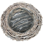 PflanzKorb Willow, braun, Rattan, 32x32x13 cm