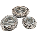 PflanzKorb Willow, braun, Rattan, 32x32x13 cm