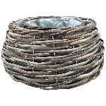 PflanzKorbSet/2 Willow, braun, Rattan, 21x21x12 cm
