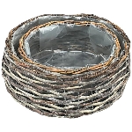 PflanzKorbSet/2 Willow, braun, Rattan, 25x18x12 cm