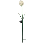 AlliumStick mit LED/Solar ArtFerro, weiß, Kunststoff/Metall,