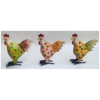 Huhn Kanu, Metall, 9x4x10 cm
