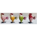 Huhn Kanu, Metall, 8x4x10 cm