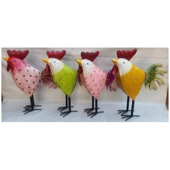 Huhn Kanu, Metall, 45x13x50 cm
