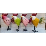 Huhn Kanu, Metall, 45x13x50 cm