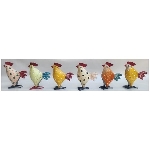 Huhn Kanu, Metall, 8x4x10 cm