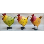 Huhn Kanu, Metall, 20x9x19 cm