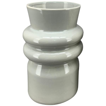 Vase SilO, grau, Dolomite, 12x12x18 cm