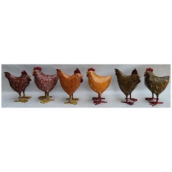 Huhn Kanu, Metall, 12x8x17 cm