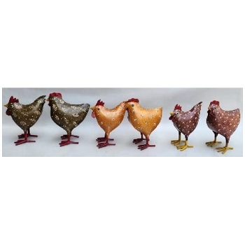 Huhn Kanu, Metall, 16x10x21 cm