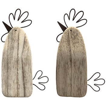 Huhn Dost, Holz, 21x12x3,5 cm
