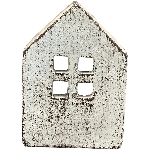 HausWindLicht Valo, weiß, Zement, 10,5x7x15 cm