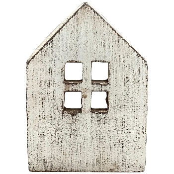 HausWindLicht Valo, weiß, Zement, 14x9,5x19,5 cm