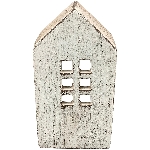HausWindLicht Valo, weiß, Zement, 12x7x23 cm