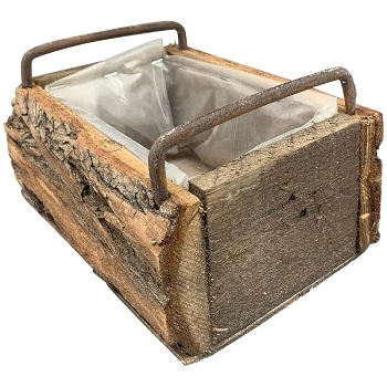 Kasten Bloom, natur, Holz, 20x15x8,5 cm