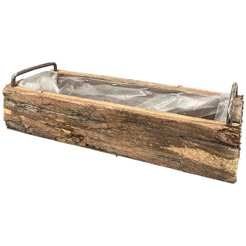 Kasten Bloom, natur, Holz, 40x15x8,5 cm