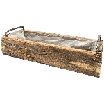 Kasten Bloom, natur, Holz, 40x15x8,5 cm