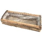 Kasten Bloom, natur, Holz, 40x15x8,5 cm