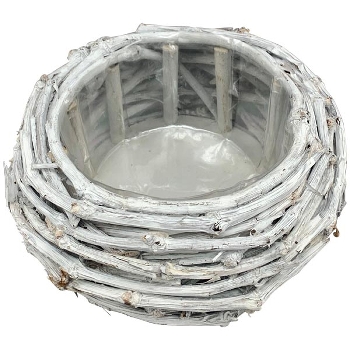 PflanzKorb Willow, Rattan, 22x22x9,5 cm