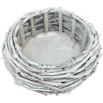 PflanzKorb Willow, Rattan, 28x28x10,5 cm