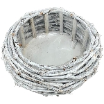 PflanzKorb Willow, Rattan, 28x28x10,5 cm