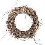 Kranz Willow, natur, Rattan, 30x30x6 cm